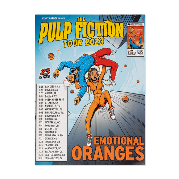Pulp Fiction Tour Poster