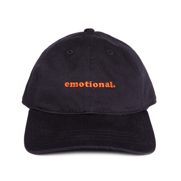 black emotional. dad hat