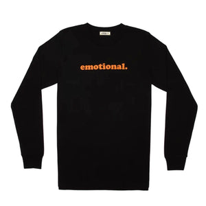 emotional. LS black tee