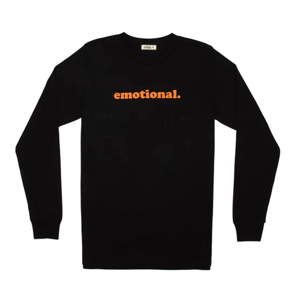 emotional. LS black tee