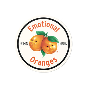 emotional. circle logo stickers